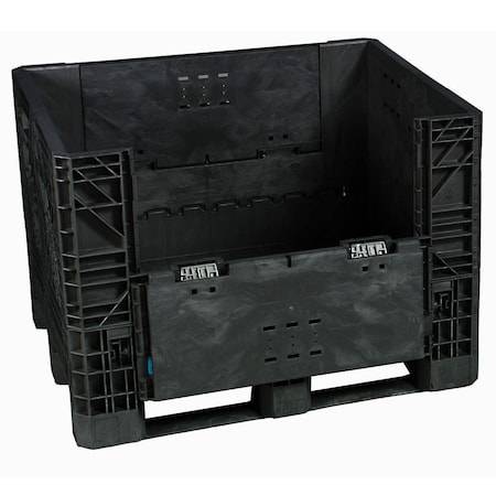 Monoflo International Plastic Folding Bulk Shipping Container, 32x30x34, 1800 lb. Capacity BC3230-34